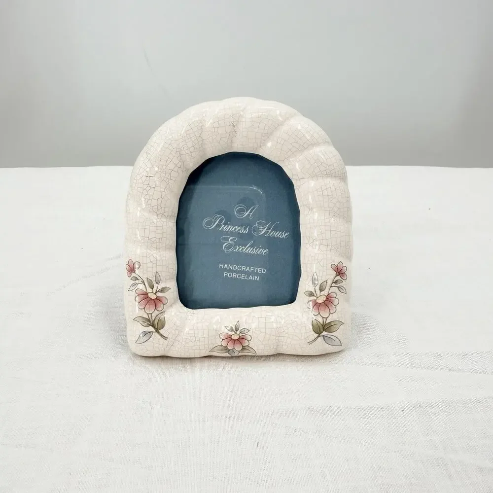 Princess House Exclusive Porcelain Picture Frame #712 Floral NEW in BOX